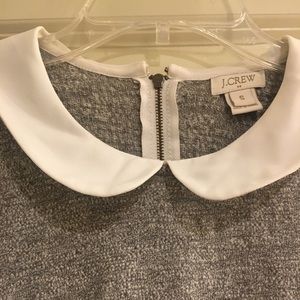Adorable heathered J Crew shirt with faux collar